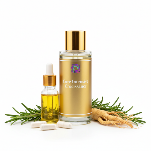 Cure Intensive Croissance avec logo HAYALEM et ingrédients naturels